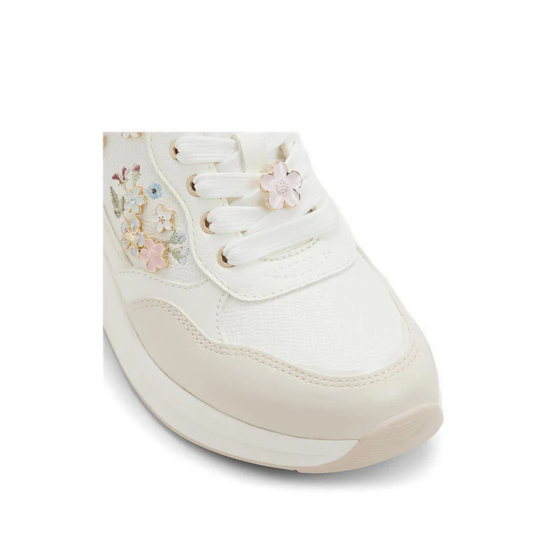 Flowergarden Women's Wedge Sneakers - White/Multi - photo 3