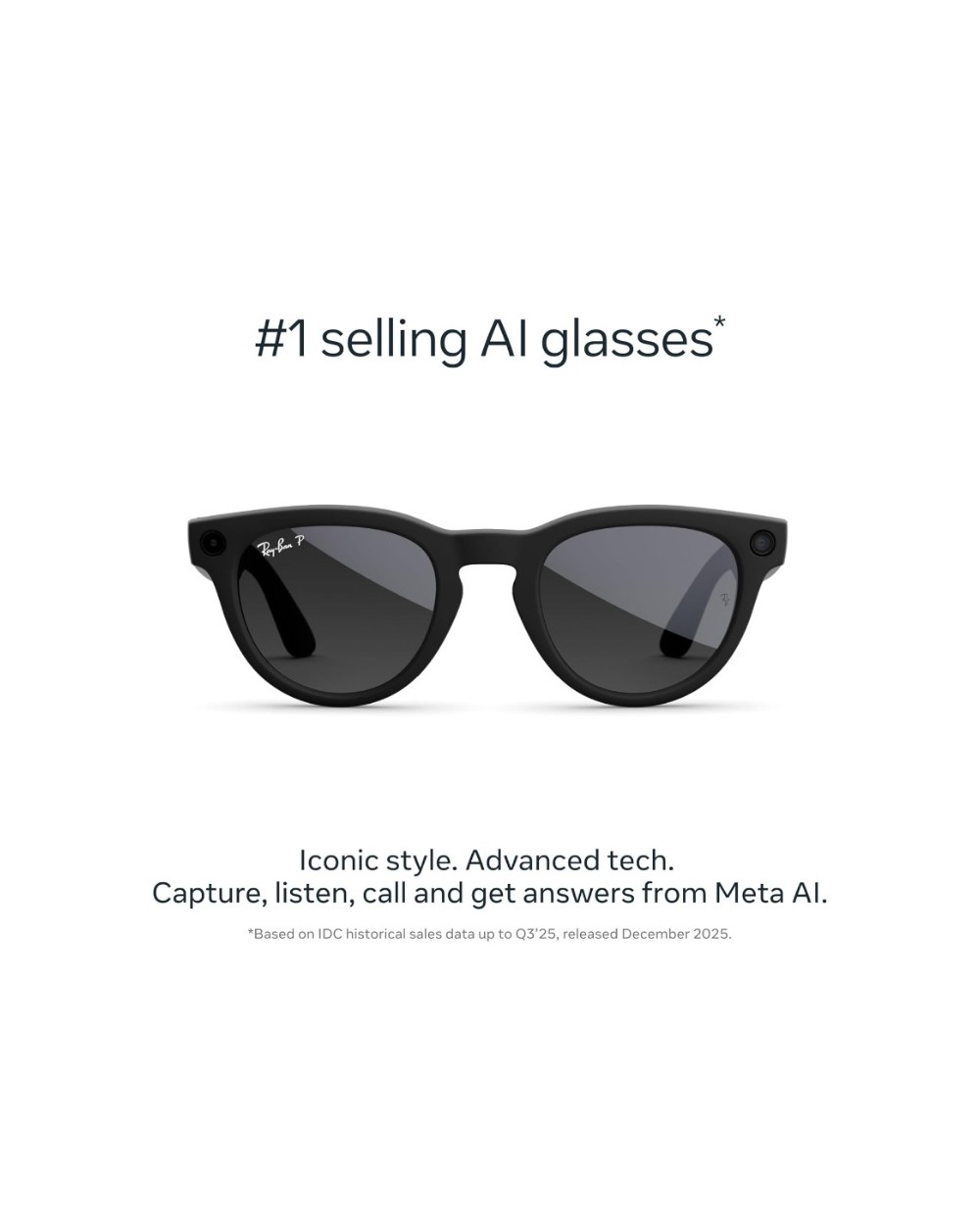 Ray-Ban Meta Headliner — Matte Black / Polarized Gradient Graphite · Gen 2 - photo 1