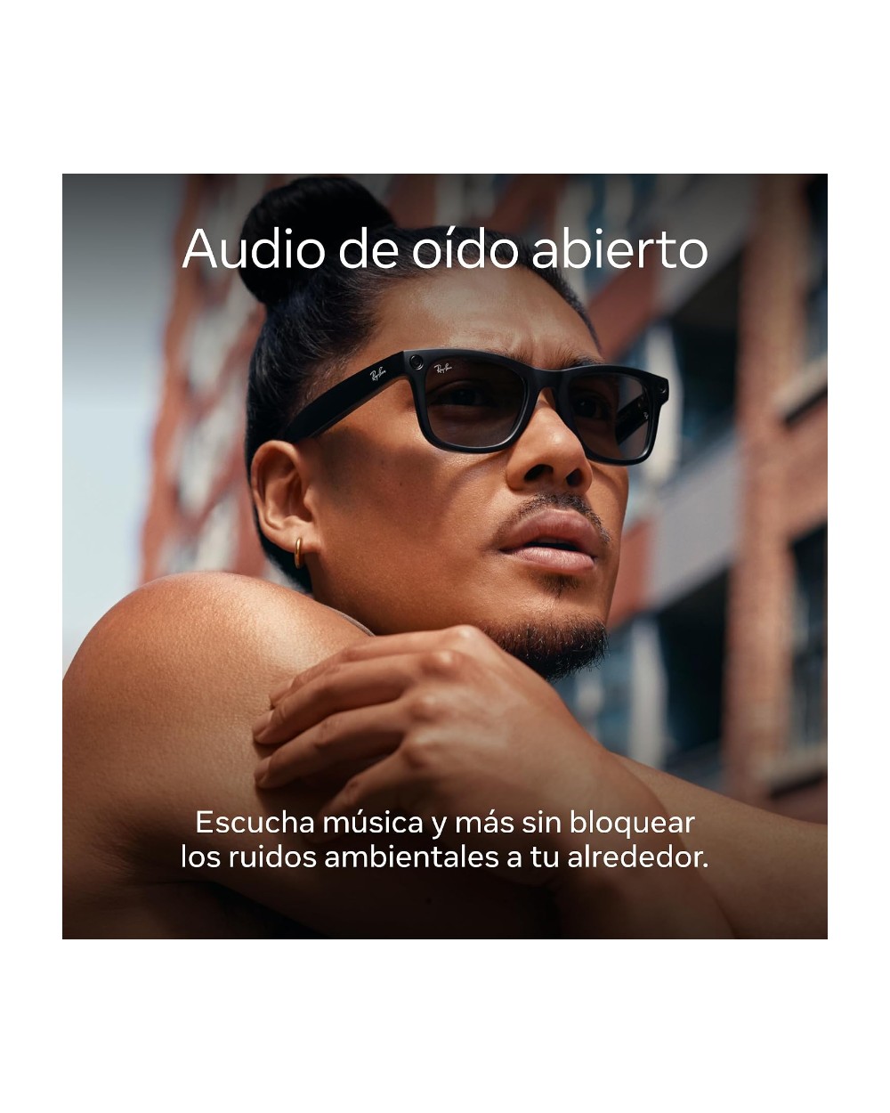 Ray-Ban Meta Skyler — Shiny Black / Cerulean Blue Transitions · Gen 1 - photo 3