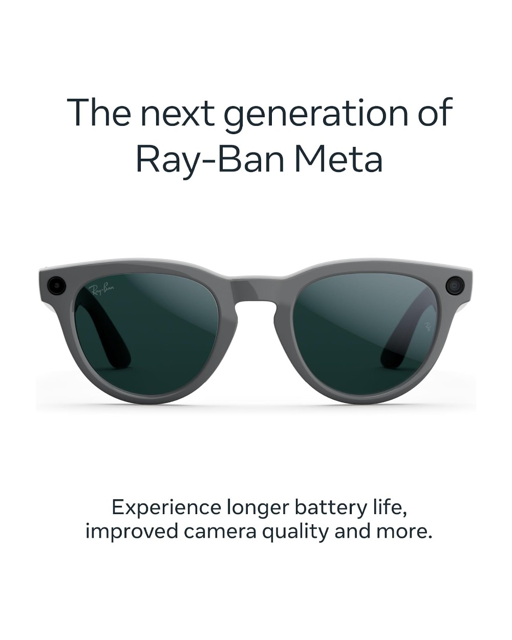 Ray-Ban Meta Headliner — Asteroid Grey / Emerald · Gen 2 - photo 1