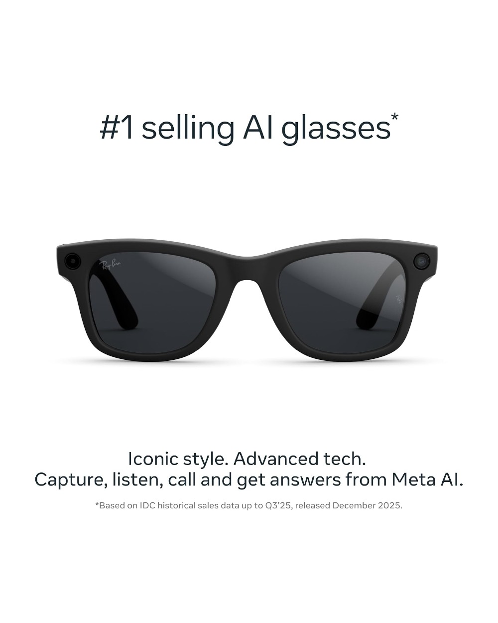 Ray-Ban Meta Wayfarer — Matte Black / Grey · Gen 2 - photo 1